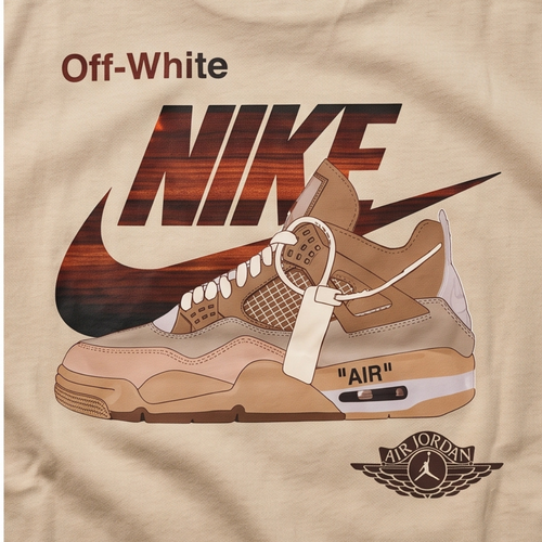 Camisa Oversized Suedine  Off-White Sneaker Sand - Tamanho G
