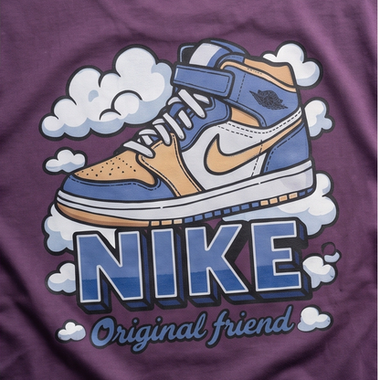Camisa Oversized Suedine  Purple Sneaker - Tamanho M