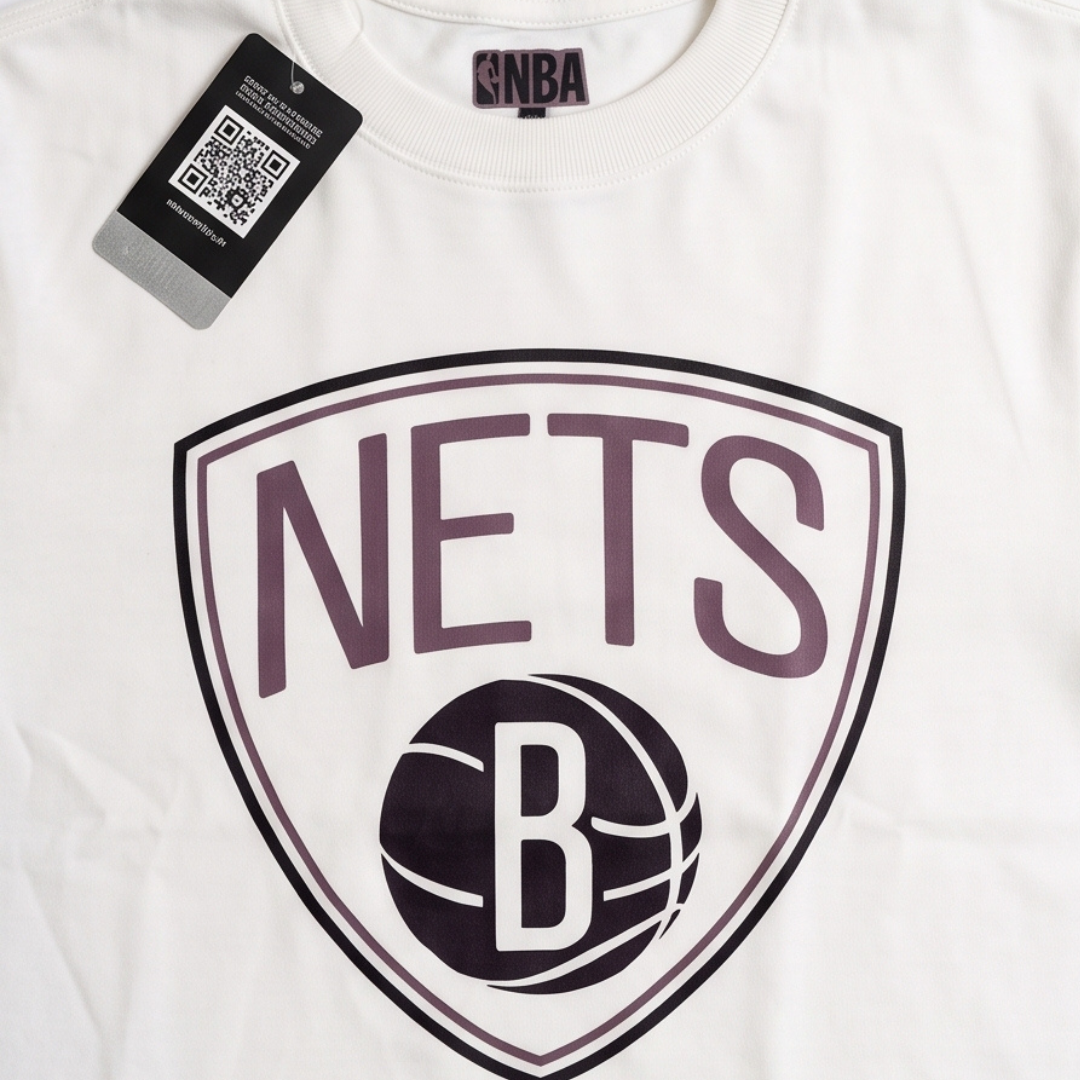 Camisa Oversized Suedine  Brooklyn Nets - Tamanho M
