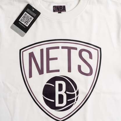 Camisa Oversized Suedine  Brooklyn Nets - Tamanho M