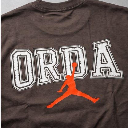 Camisa Oversized Suedine Jordan Brown - Tamanho G