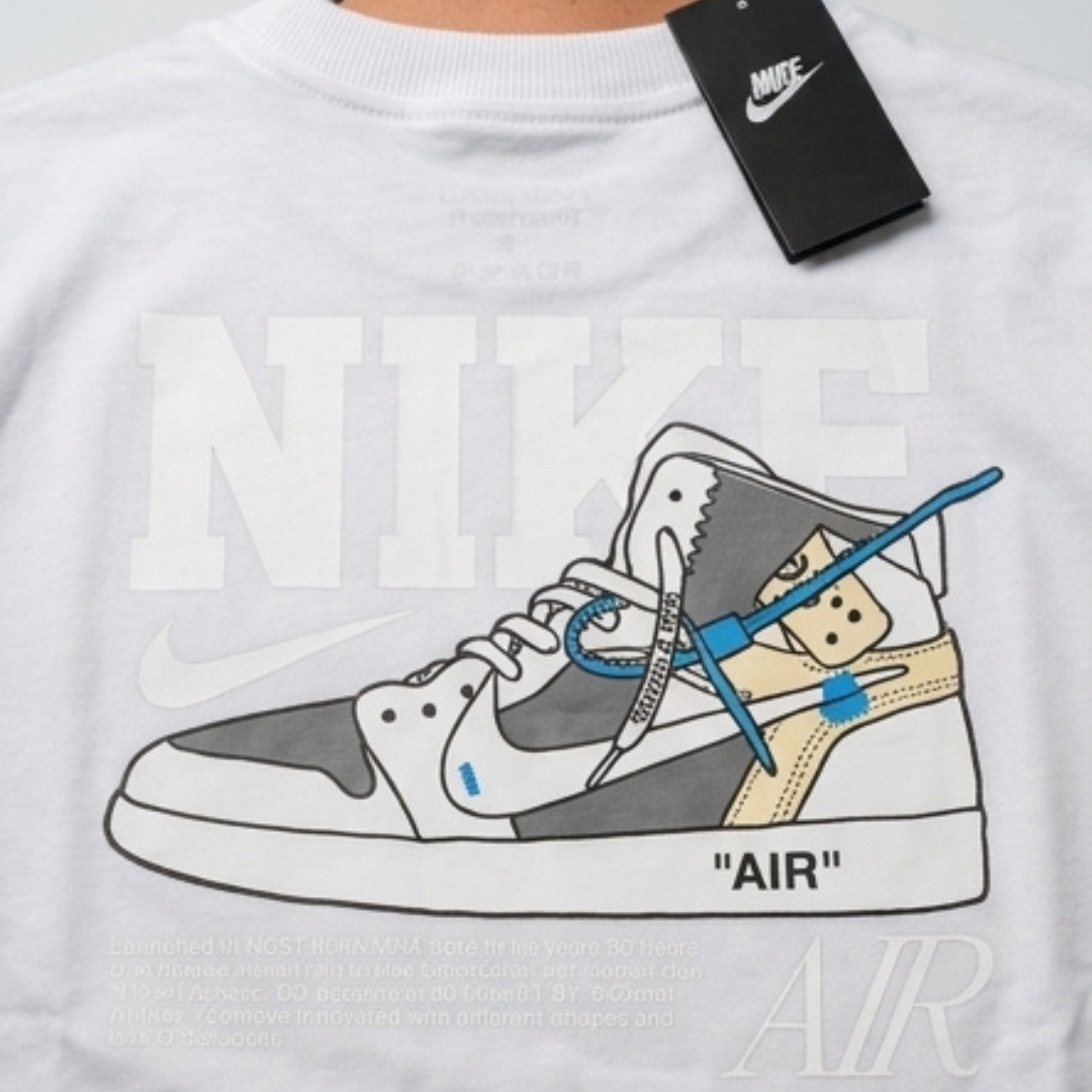 Camisa Oversized Suedine  White Air Sneaker  - Tamanho G