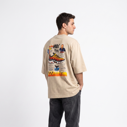 Camisa Oversized Suedine  Air Max Plus Sand - Tamanho G
