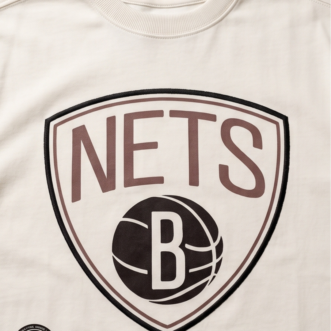 Camisa Oversized Suedine  Brooklyn Nets - Tamanho M