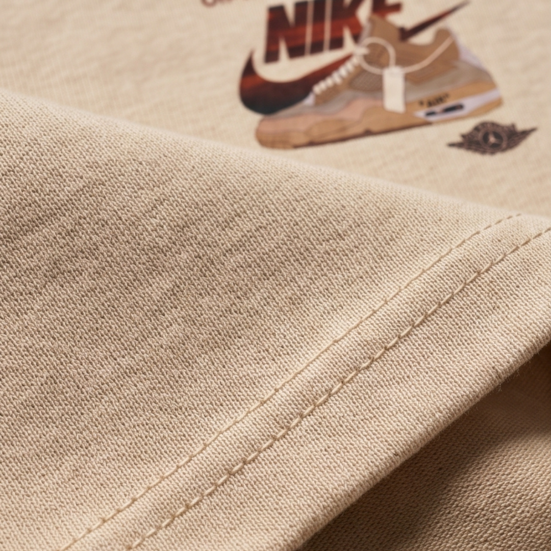Camisa Oversized Suedine  Off-White Sneaker Sand - Tamanho G