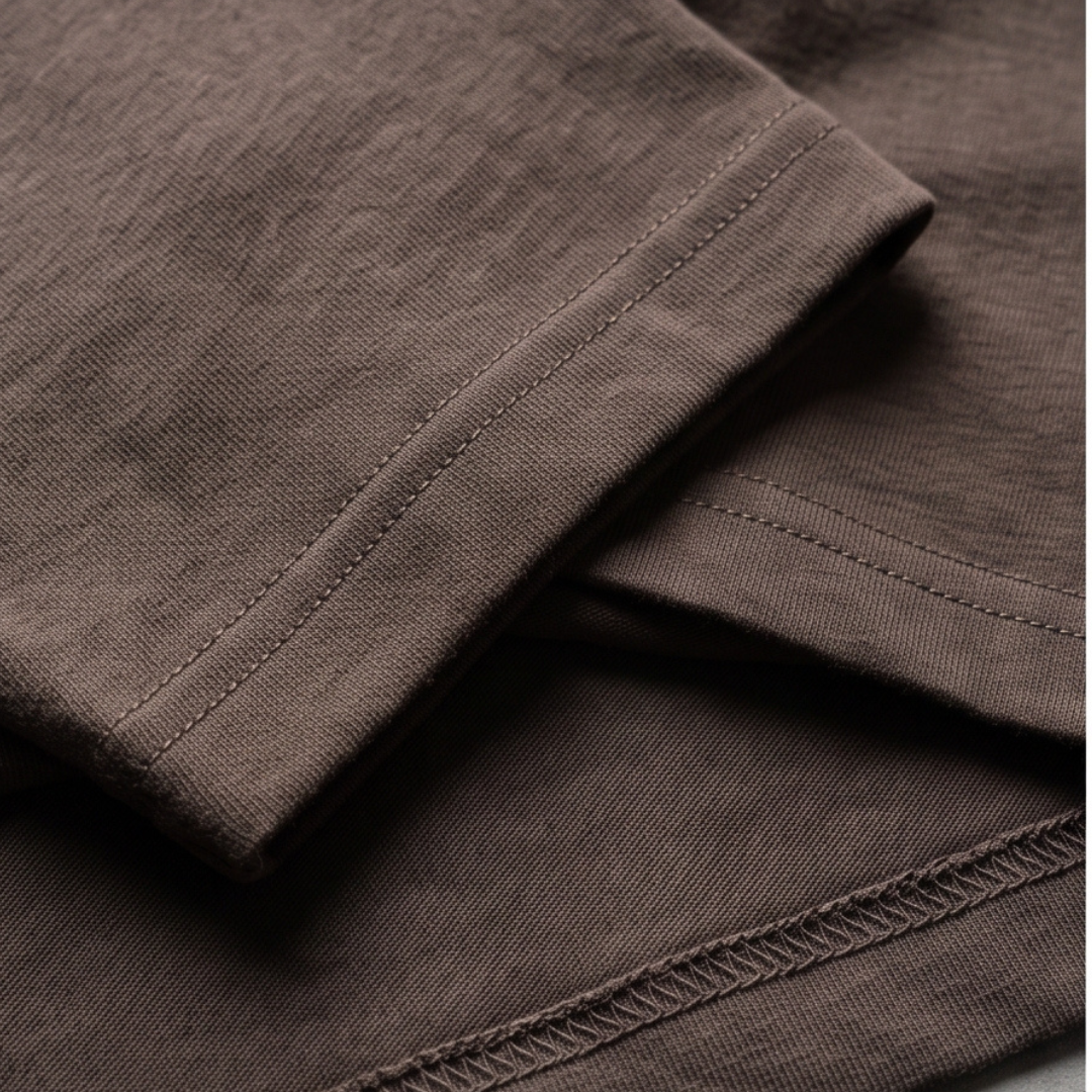 Camisa Oversized Suedine Jordan Brown - Tamanho G