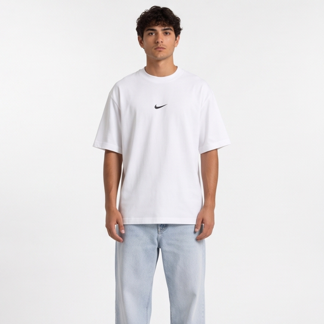 Camisa Oversized Suedine White Street - Tamanho M