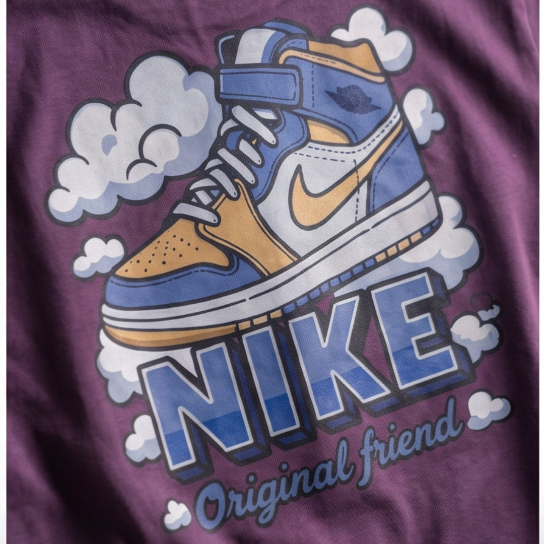 Camisa Oversized Suedine  Purple Sneaker - Tamanho M
