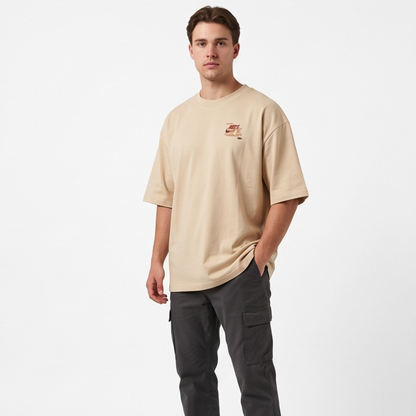 Camisa Oversized Suedine  Off-White Sneaker Sand - Tamanho G