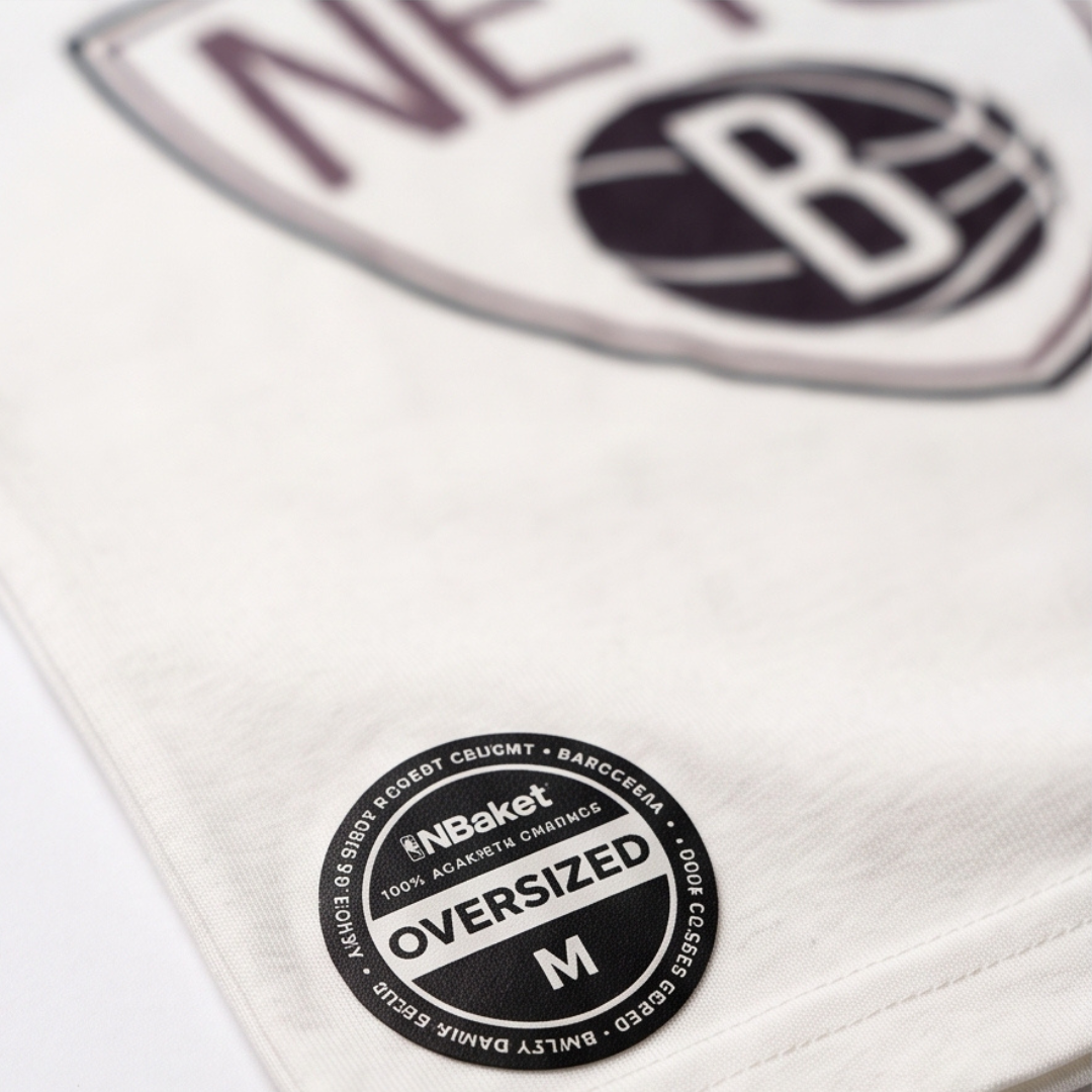 Camisa Oversized Suedine  Brooklyn Nets - Tamanho M