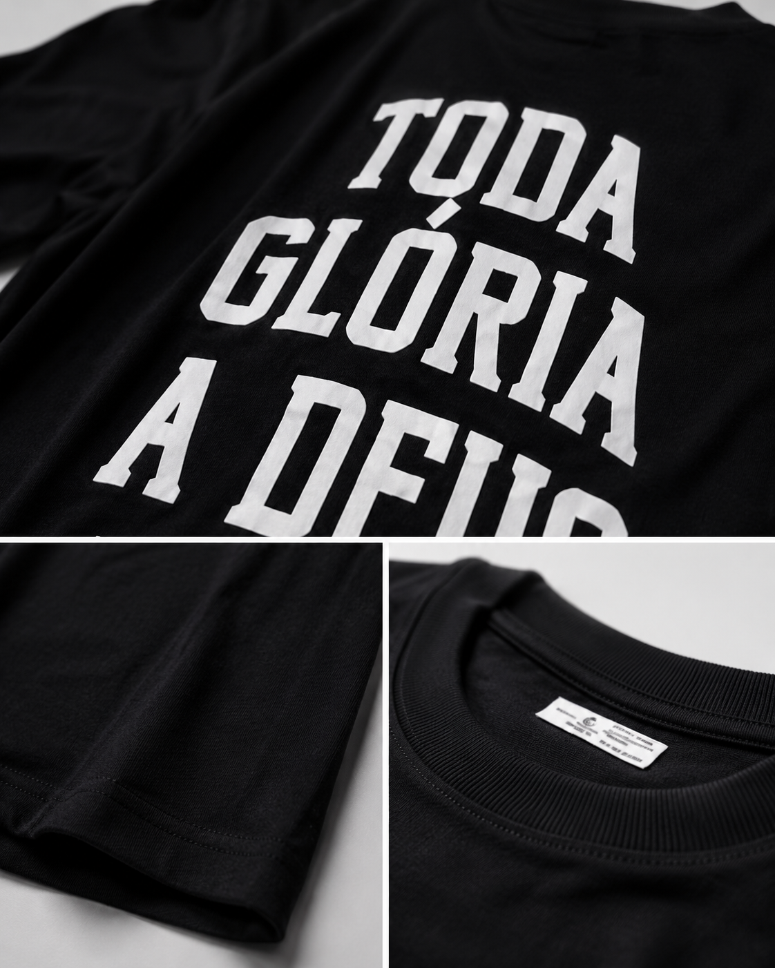 Camisa Oversized  “Toda Glória a Deus” - Tamanho M